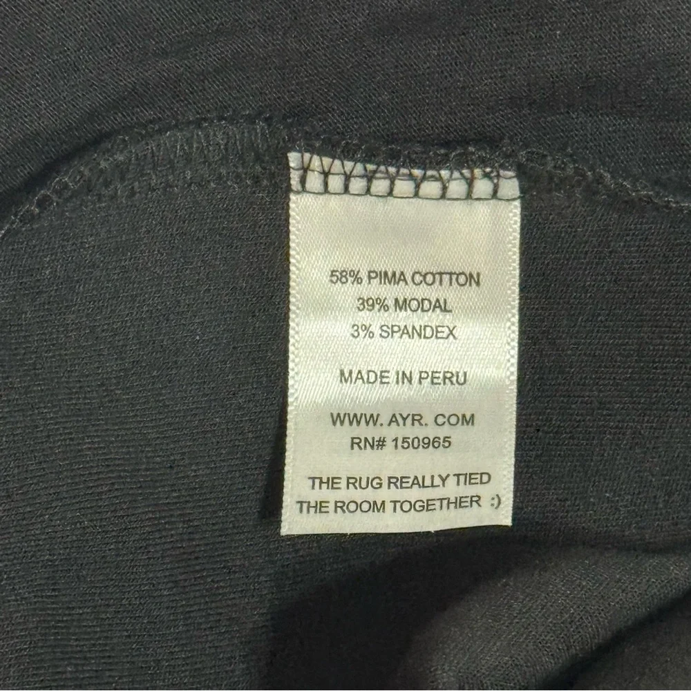 AYR High Hopes Black Wide Leg Pull On Pants Trousers Women’s M Cozy Casual Gift - Picture 8 of 9